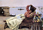 美国画家朱利叶斯·勒布朗·斯图尔特(Julius LeBlanc Stewart)油画作品(3)