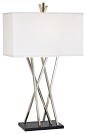 Possini Euro Design Asymmetry Table Lamp - contemporary - table lamps - Euro Style Lighting