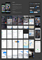 iOS 8 GUI PSD for iPhone 6 : Today's special is a fantastic iOS 8 GUI Photoshop template that you can use for designing accurate UI kits or custom...