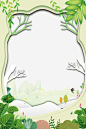 3D微立体花草植物装饰边框 元素 免抠png 设计图片 免费下载 页面网页 平面电商 创意素材