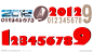 2012 新年 数字 设计 0 1 2 3 4 5 6 7 8 9 纹理 质感 底纹 素材 龙纹