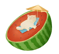 夏季猫咪躺在西瓜上睡觉插画

卡通，夏天，凉爽，趴着，躺着，西瓜，猫咪，宠物，萌，可爱，度假，睡觉，休息，节气，大暑，炎热，暑假，素材，吃，水果，动物，乘凉，旅行，健康，新鲜，饮食，呆萌，壁纸，
小清新，躺椅，休闲，白底，生活方式，放松，爱，快乐，
