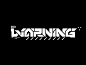 WΛRNING warning futuristic design graphic design lettering sci-fi glit