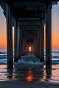 Scripps Pier Sunset, La Jolla, California