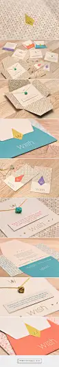 Branding, graphic design and packaging for WISH Diseño by Plasma Nodo Medellín, Colombia curated by Packaging Diva PD. Simple yet great jewelry packaging design.: 