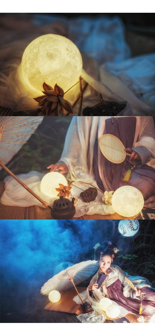 #汉服# 明月伶人
想要月亮的话，我给你...