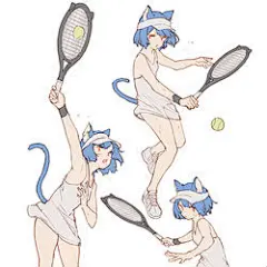#オリジナル てにす - モグモ的插画