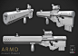 Assault Weapon, Kenan Destanovic : A high poly weapon concept based on the reference by: https://www.artstation.com/artwork/weapons-2c674ace-5147-47b6-91d5-b6b7aa246d29. Really like the shape and the style of the weapon and that's why I decided to go for 