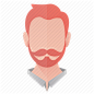 avatar, beard, business, man, person, profile, user icon