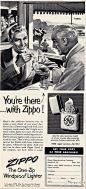 #Zippo AD#重要的场合，还是用Zippo火机更放心些！在1953年，Zippo火机已经是美国人交际的重要工具。 ​​​​