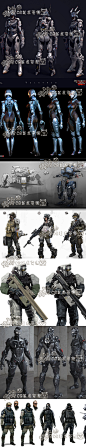 103 游戏原画 科幻机械 战争机甲 载具武器设计参考 CG 设定 素材-淘宝网