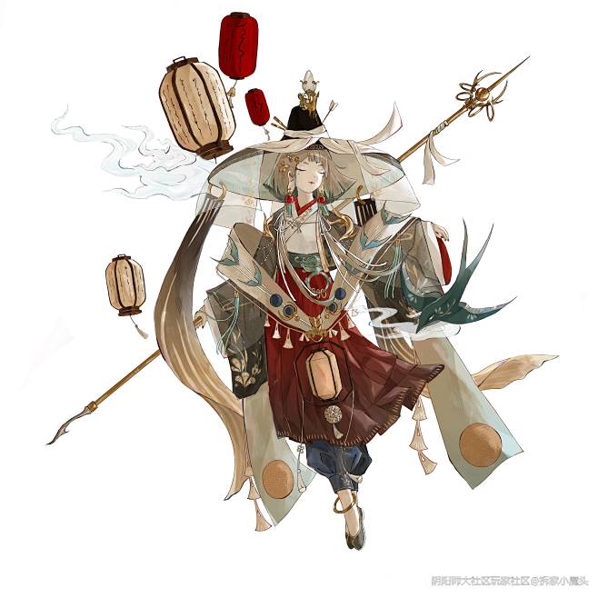 百绘罗衣-皮肤设计大赛_《阴阳师》同人社...