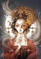 【半面妆】插画师@古戈力