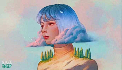 散人小万采集到女头