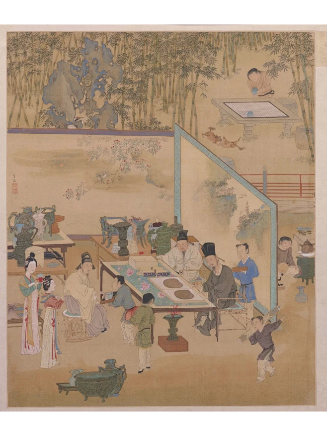 ‍茶画|古人和朋友聚会都干些啥？