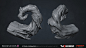 Darksiders 3 | Sculpted Assets, Steven Skidmore : I served as the Environment Art Lead on Darksiders 3. I was responsible for asset and texture creation, tool development , shader / material creation, and look development for different zones. These are so