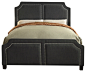 Sanibel Upholstered Bed, Gunmetal Gray, Queen panel-beds
