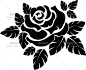 [e52]EPS矢量25组黑白玫瑰花素描手绘图标网站电商设计高清AI素材-淘宝网