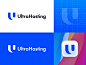 UltraHosting visual identity breand identity branding digitally sign aws seo web hosting hosting community icon symbol mark logo design logo