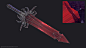 Stylized Sword Collection, Adam Wood : A collection of game ready Stylized Sword assets. Each sword was done slightly differently as I was experimenting during texturing.

Monolithic sword concept by Grace Liu - https://www.artstation.com/graceliu 
Demon 