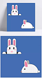 免抠素材可爱手绘漫画兔子玉兔PSD分层|PSD分层,可爱,漫画,免抠素材,手绘,兔子,玉兔,中秋