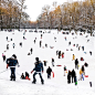 滑雪场风景图片