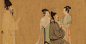 五代-韩熙载夜宴图-28.7X335.5cm古代名家书画国画可装裱卷轴手卷-淘宝网