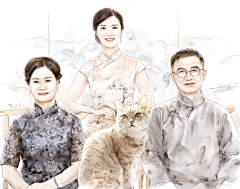 速画本采集到画猫，宠物画像，猫咪画像，猫咪手绘