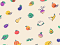 水果和蔬菜图标by Alexandria Goree https://dribbble.com/shots/3451054-Fruit-and-Vegetable-Icons #zeeenapp