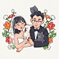 课堂示范完稿！婚礼插画步骤分享 - 小红书