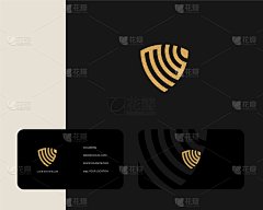 字母M W标志设计与名片矢量模板。创造性的最小单色字母符号。高端商业标识。公司标识的图形字母符号