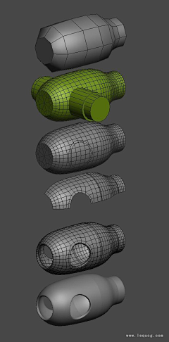 蛇奈采集到3D模型布线