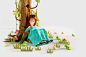 LowPoly fairytales : Series of fairytale illustrations I did in paper-lowpoly style. Project was done for Labelexpo Europe, an exhibition with new label and package printing technologies.