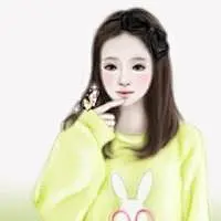 韩式插画女生头像