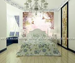 大型壁画3D欧式梦幻壁纸客厅电视卧室餐厅过道背景墙立体特价墙纸-淘宝网
