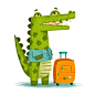 Crocodile on vacation