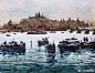 Maximilian Damico的水彩风景画作 ​​​​