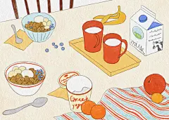 可爱温馨插画绘画 ipad壁纸 