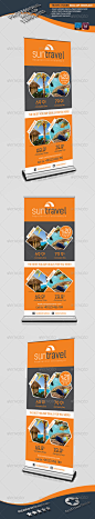 Travel Tours Roll-Up Template - GraphicRiver Item for Sale #采集大赛#