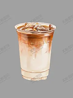 冰美式咖啡手绘 【酷图网】冰美式,咖啡,手绘,插画,拿铁,卡布奇诺