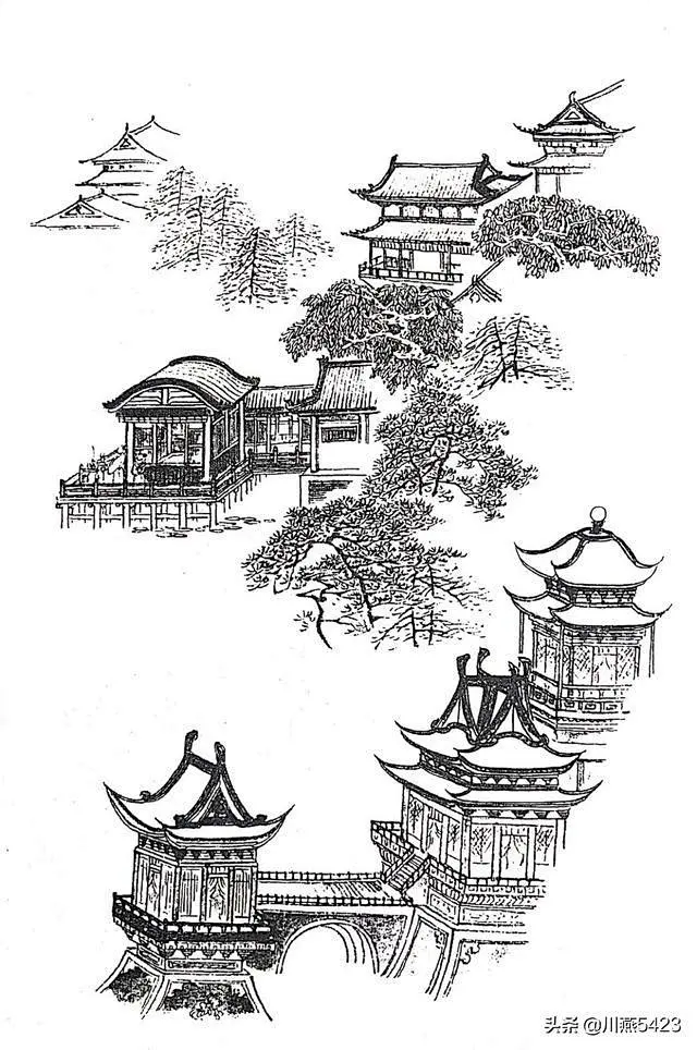 山水画白描