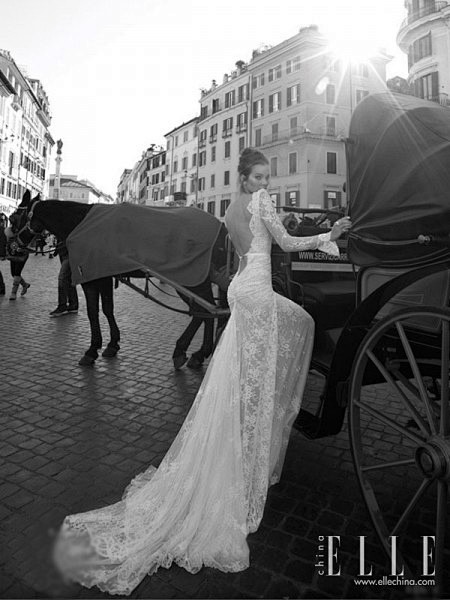 罗马街头的惊艳新娘