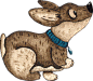 水彩手绘柯基犬PNG免扣素材