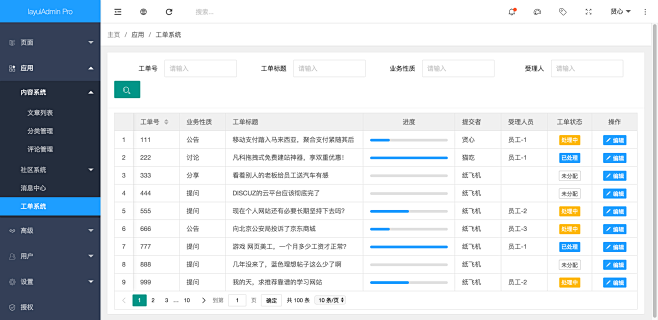 layuiAdmin pro - 通用后...