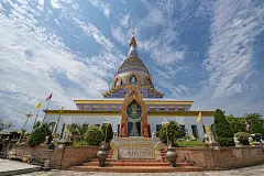 2018年5月12日，泰国清迈:Wat Tha Ton (Phra Aram Luang)宝塔是泰国
