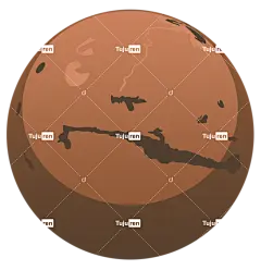 火星行星自然风景png免抠图片素材