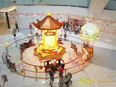 北京apm2012年“彩灯花月园”中秋美陈