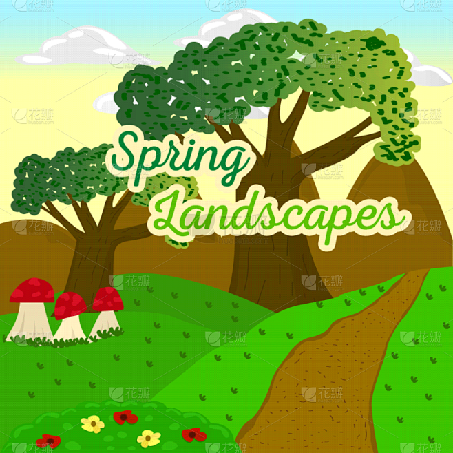 natural spring landscape