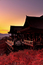 Mizudera, Kyoto -- in JAPAN  What a beautiful sunset!!!