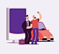 Beobank print 2017 : Illustrations done in 2017 for a client "Beobank"